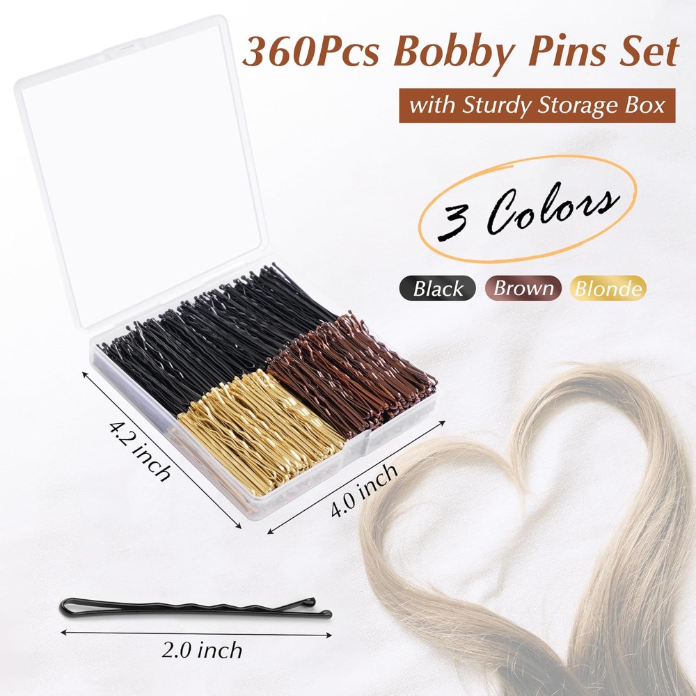 360 Pcs Bobby Pins, 2 Inch Pre - Bobby Pin Bulk reseña y precio
