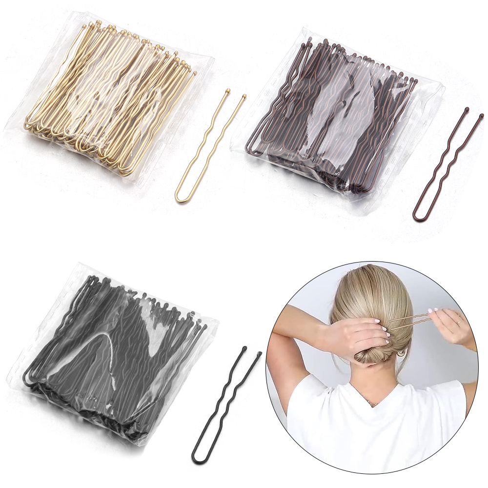 50Pcs Women Girls U Shaped Hai - Bobby Pin Bulk reseña y precio