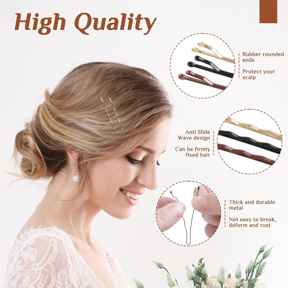 Bobby Pins 360 Pcs Brown Blond - Bobby Pin Bulk reseña y precio