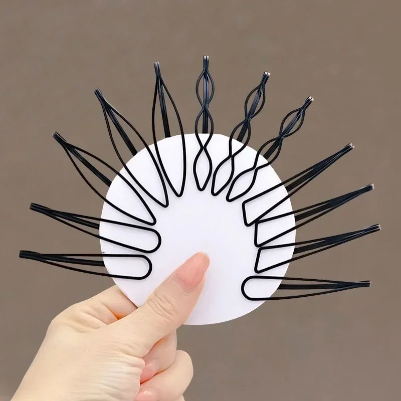 3/24pcs Black Simple Bobby Hai - Bobby Pin Bulk reseña y precio