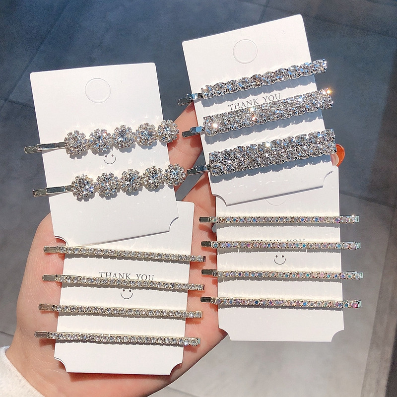 Crystal Side Bangs Hair Clips  - Bobby Pin Bulk reseña y precio