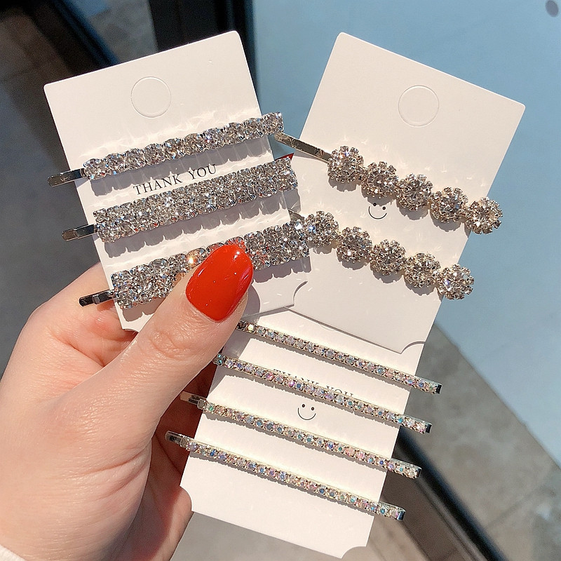 Crystal Side Bangs Hair Clips  - Bobby Pin Bulk reseña y precio