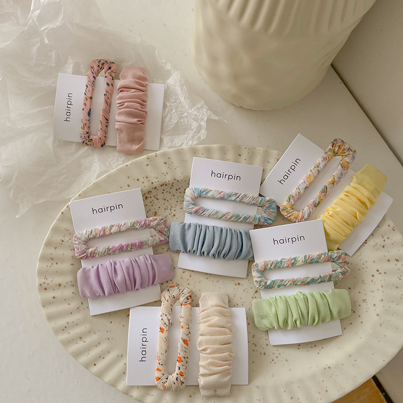 2pcs Girls Sweet Floral Print  - Bobby Pin Bulk reseña y precio