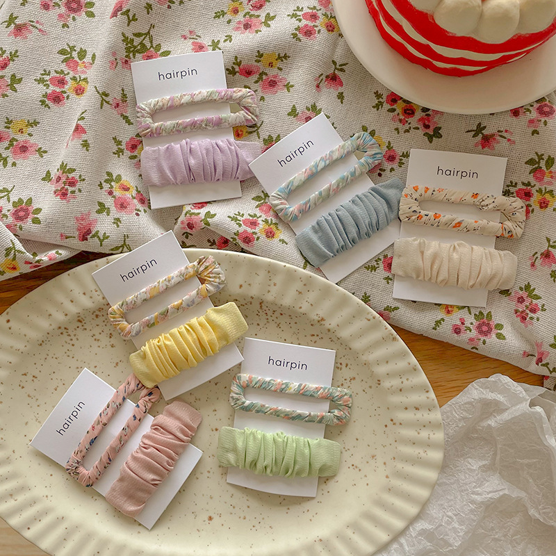 2pcs Girls Sweet Floral Print  - Bobby Pin Bulk reseña y precio
