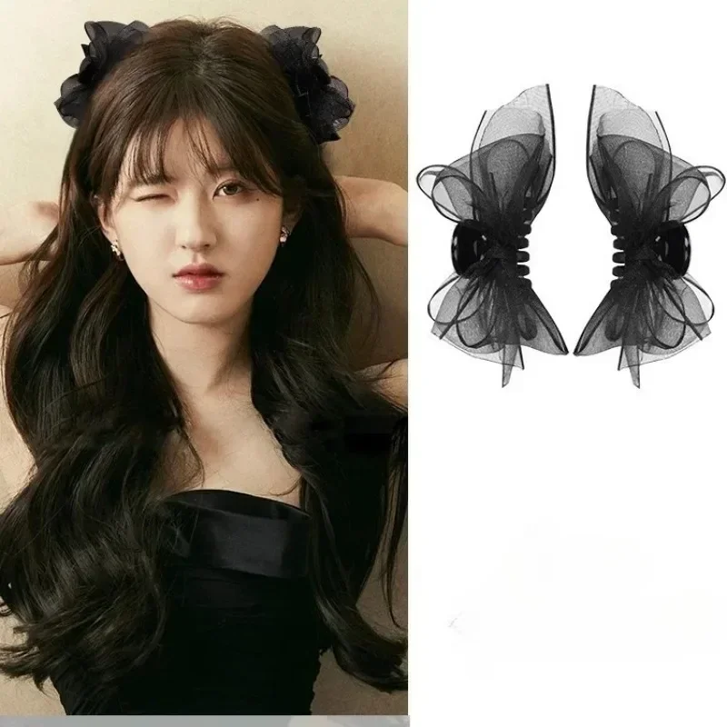 2pcs Black Matte Bowknot Mesh  - Bobby Pin Bulk reseña y precio