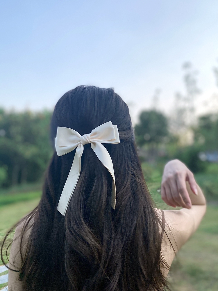 Korea Elegant Long Ribbon Bow  - Bobby Pin Bulk reseña y precio