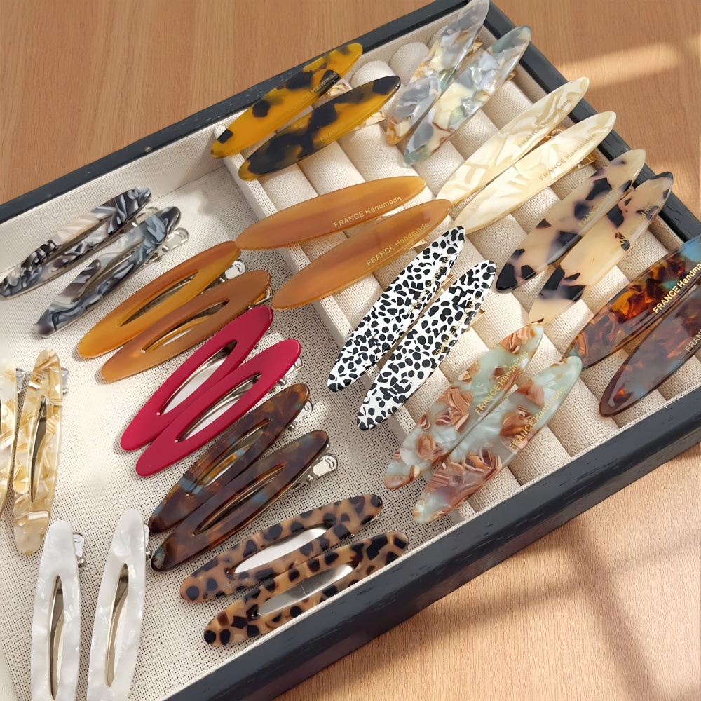 2pcs/Set Elegant Acetate Oval  - Bobby Pin Bulk reseña y precio